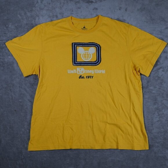 Disney Parks Retro Est. 1971 Walt Disney World Yellow Shirt XL - Picture 1 of 4